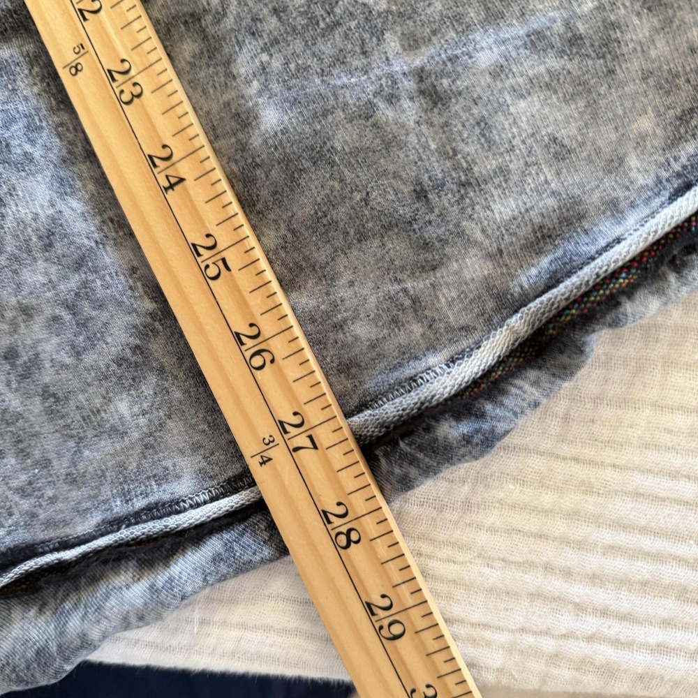 Sloane Rouge Sweater Womens Medium Gray Black Mineral Wash Long Sleeve Tunic Top - Picture 14 of 14